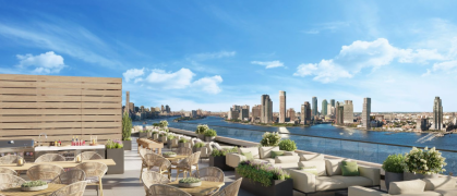 Roof deck at 644 East 14th St. in the East Village